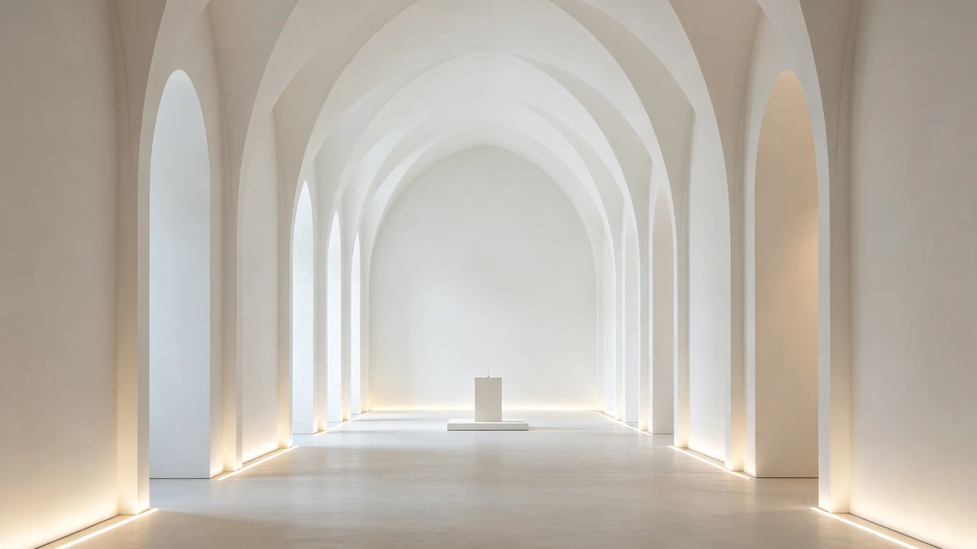 AI-generated illustration of gallery arcade