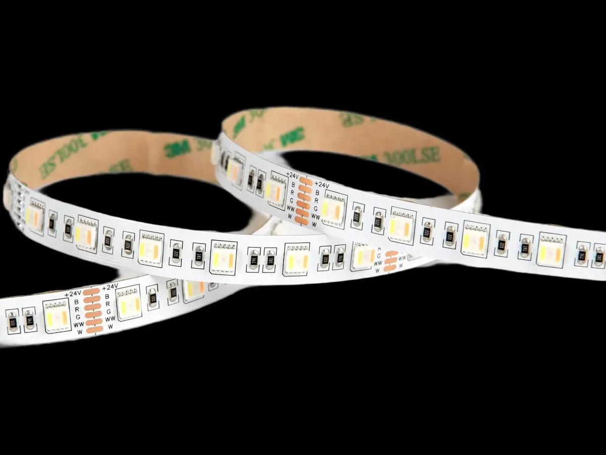 SMD5050 5-IN-1 RGBCCT LED Strip — RGB, RGBW and RGBCCT LED Strip