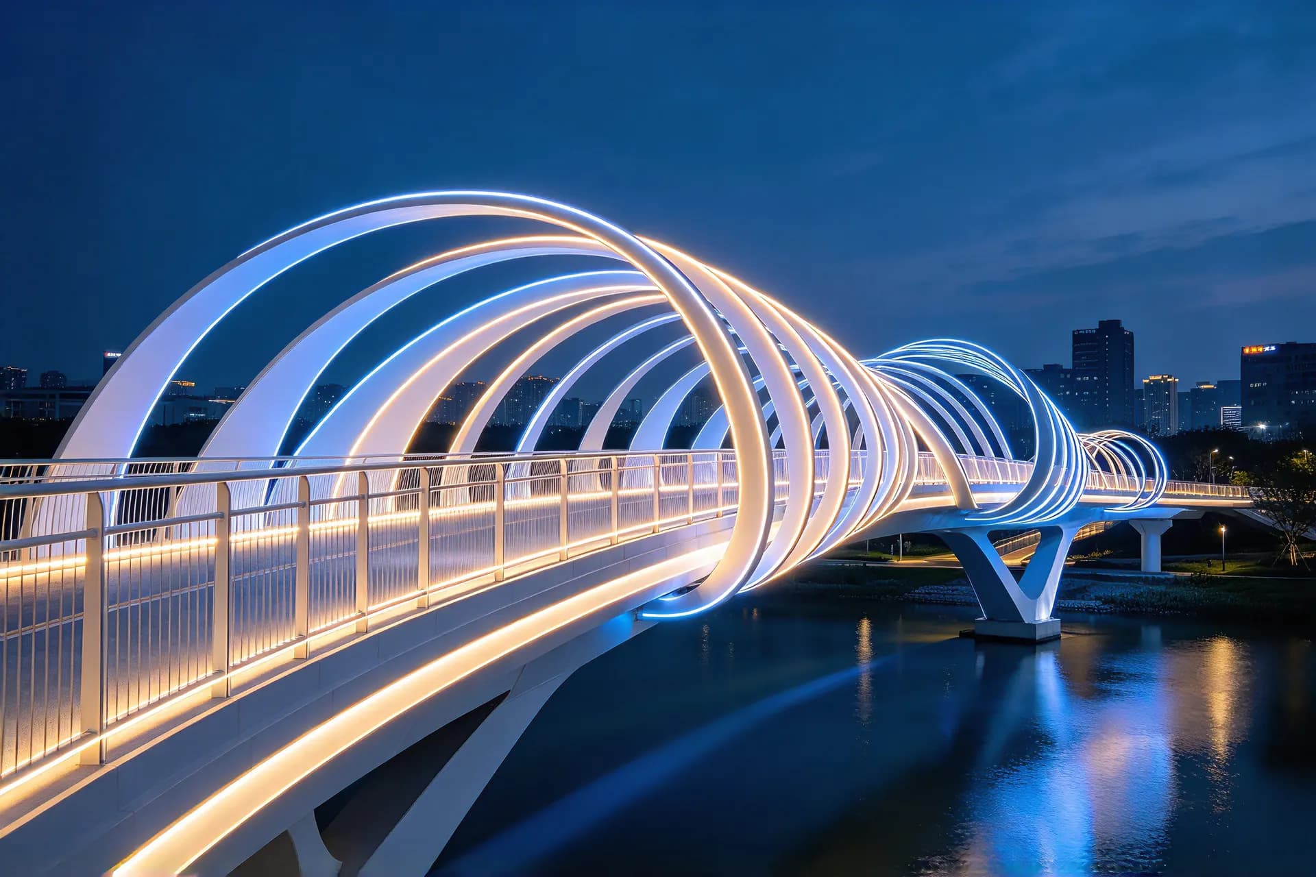 AI-generated illustration of pedestrian bridge